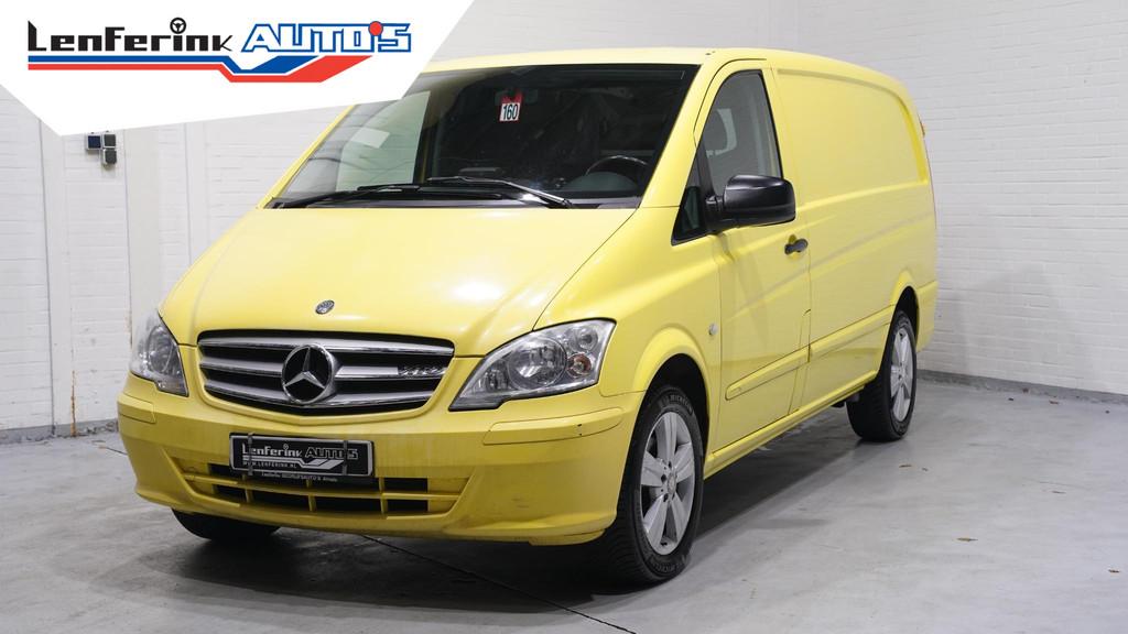 Mercedes-Benz Vito 113 CDI 136 pk Lang Automaat Airco, APK 1, Euro 5, Gebruikt, Zwart, 2000 kg