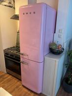 Smeg Koelkast met Aparte Vriezer - Roze Retro Design, Witgoed en Apparatuur, Ophalen