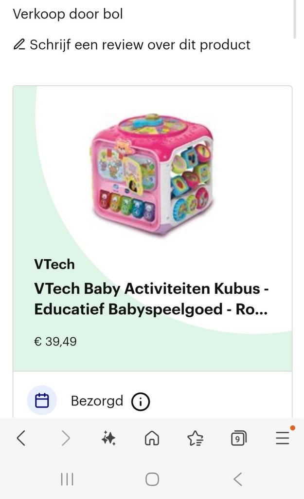 Vtech kubus., Ophalen, Jongen of Meisje