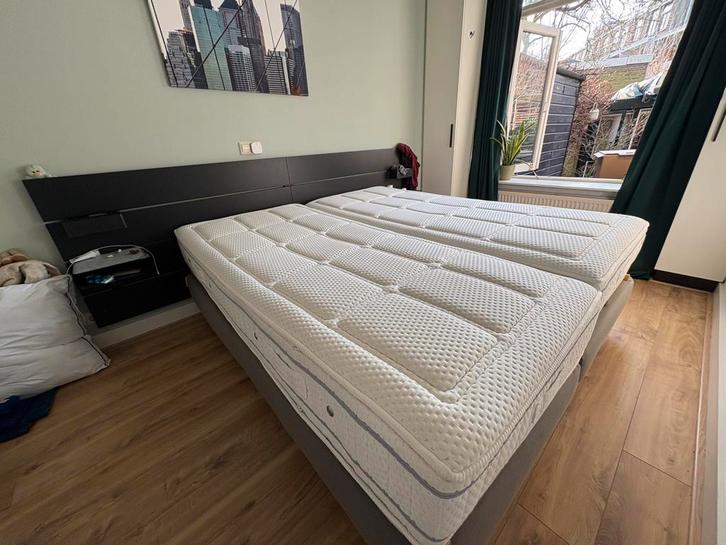 Hoogwaardige elektrische boxspring Norma 180 x 200, Huis en Inrichting, Slaapkamer | Boxsprings, Zo goed als nieuw, 180 cm, Tweepersoons