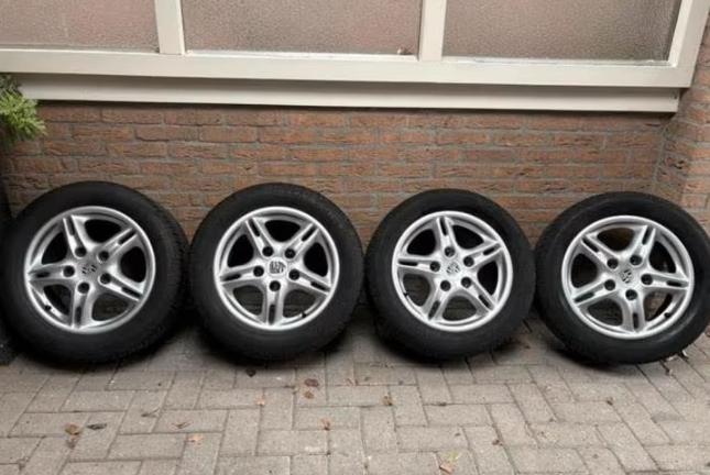 Porsche Boxster 986 996 911 Velgen 16 inch, 16 inch, Banden en Velgen, Zomerbanden, 205 mm