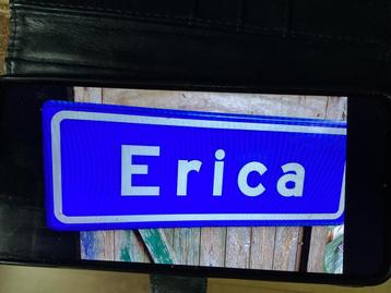 Straatnaambord ERICA beschikbaar voor biedingen