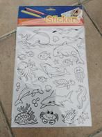 stickers - Onderwater dieren om zelf te kleuren, Ophalen of Verzenden, Nieuw, Meerdere stickers