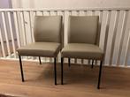 Eettafelstoelen leer, 2 stuks, Huis en Inrichting, Stoelen, Ophalen, Twee, Overige kleuren, Leer