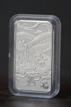 1 oz Rectangular Dragon Silver Bar, 2022, Postzegels en Munten, Edelmetalen en Baren, Verzenden, Zilver