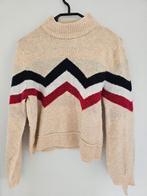 beige trui met gekleurde strepen, Beige, Maat 42/44 (L), Ophalen of Verzenden, Clockhouse