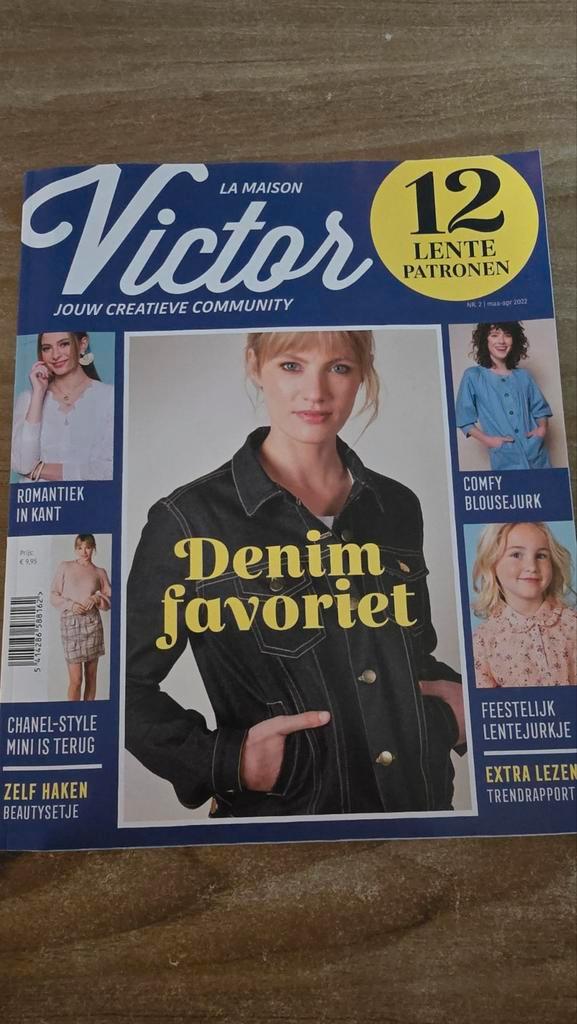 Victor Magazine - Naaipatronen Maart/April 2022, Hobby en Vrije tijd, Kledingpatronen, Zo goed als nieuw, Overige typen, Vrouw