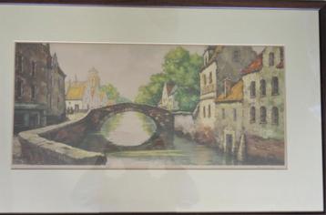 Litho stadsgezicht Brugge beschikbaar voor biedingen