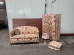 G P & J Baker bank met scherm en tafellamp vontage, Huis en Inrichting, Banken | Bankstellen, Ophalen, Gebruikt, Stof