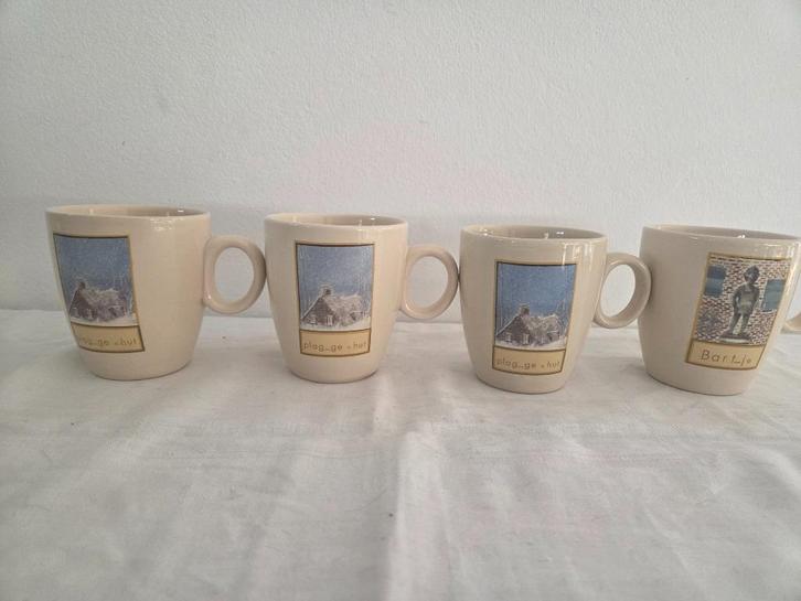 Drenthe  supermarktactie C1000 C-1000 4x mok beker, Verzamelen, Supermarktacties, C1000, Ophalen of Verzenden