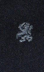 Strijdende leeuw stropdas donkerblauw douane stropdas, Ophalen of Verzenden, Nieuw, Blauw