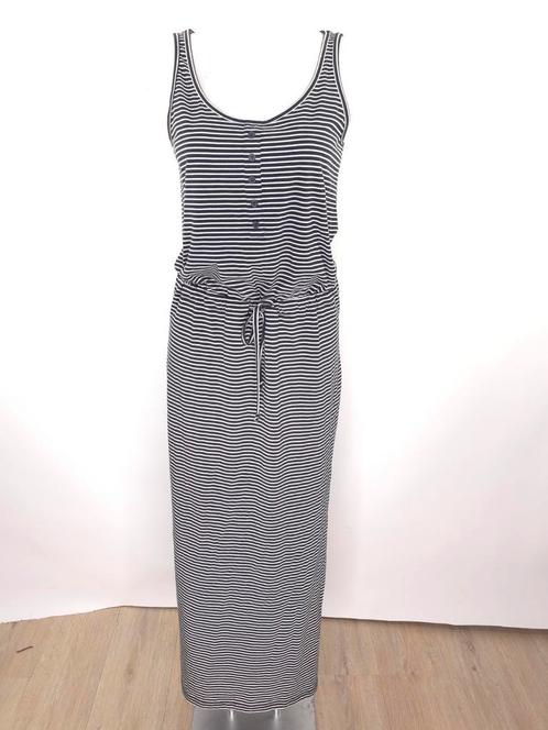 Nieuw Object lange jurk donkerblauw wit gestreept maat M, Kleding | Dames, Jurken, Zo goed als nieuw, Maat 38/40 (M), Blauw, Onder de knie