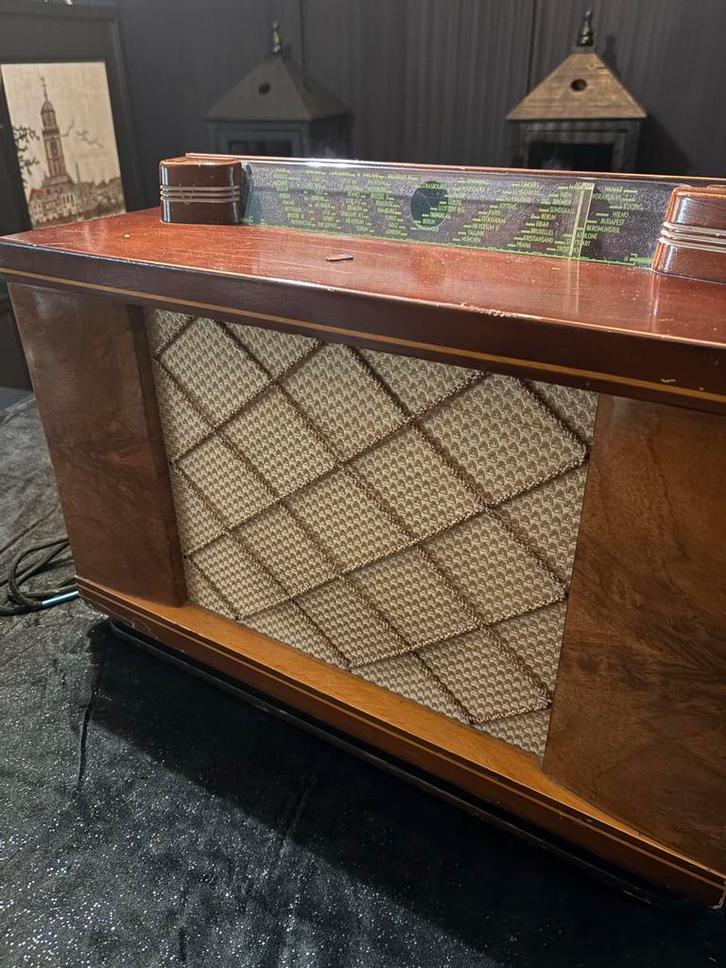 Philips Radio Art Deco Stijl/Look 30243 - Decoratief, Audio, Tv en Foto, Radio's, Gebruikt, Radio, Ophalen