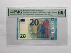 PMG Euro. Portugal. 20 Euro biljet. EPQ: 66., Ophalen, Portugal, 2 euro, Losse munt