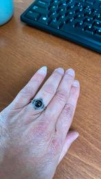 Ring zilver met granaat maat 55, Ophalen of Verzenden