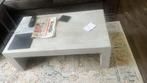 Lichtgrijze salontafel, betonlook, Ophalen, 100 tot 150 cm, 50 tot 100 cm, Zo goed als nieuw