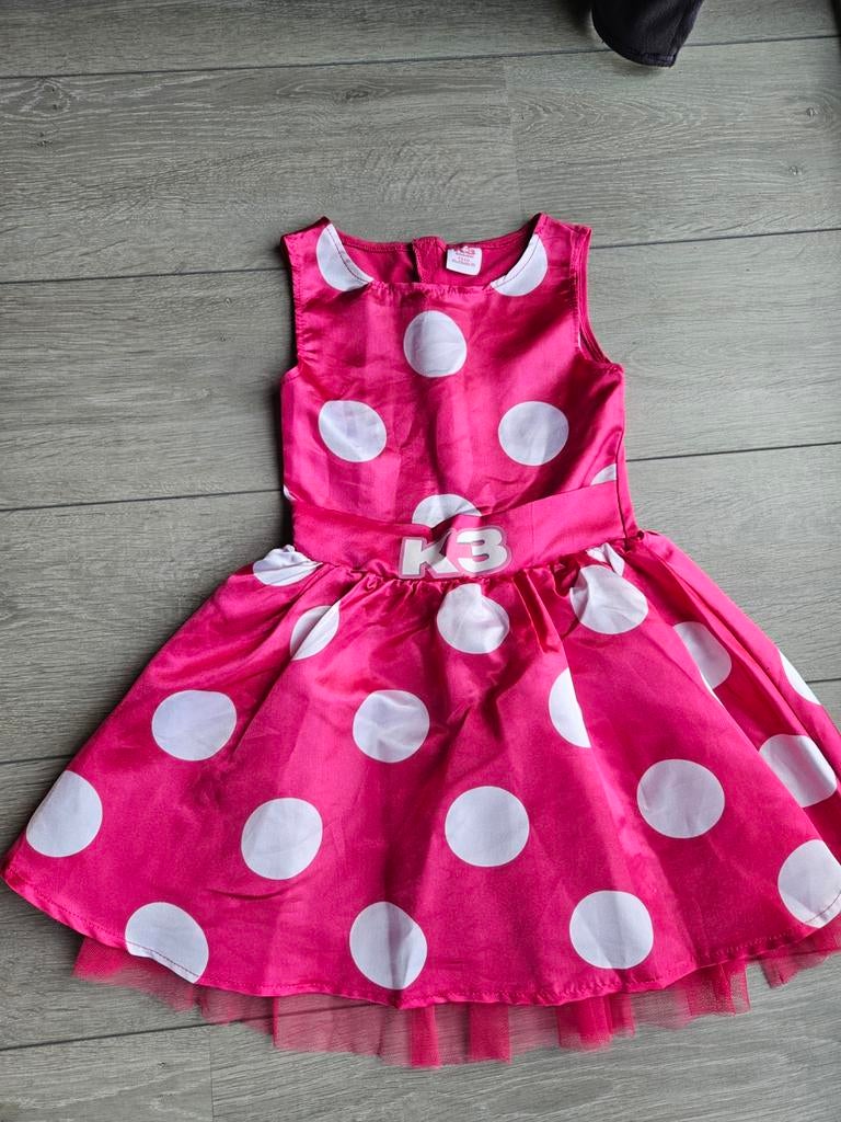 K3 jurkje verkleedkleren carnaval maat 116, Ophalen of Verzenden, Zo goed als nieuw, 110 t/m 116, Meisje
