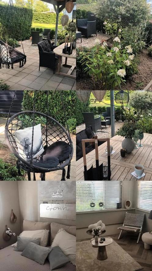 stacaravan chalet TE HUUR OOK VOOR LANGERE TIJD MOGELIJK., Vakantie, Campings, Tuin