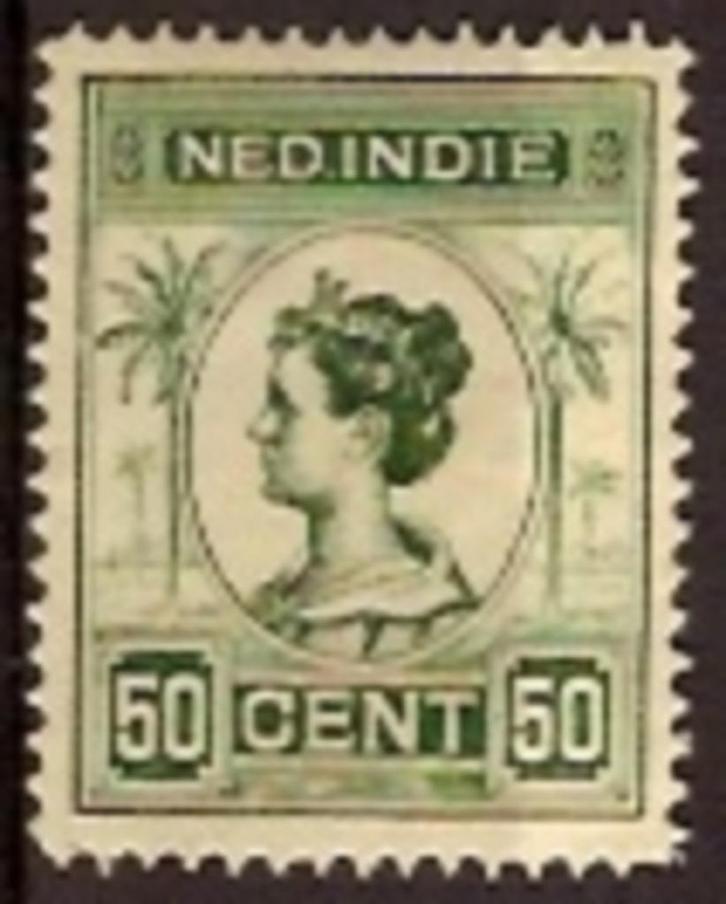 Ned-Indie NVPH nr 129 postfris Koningin Wilhelmina 1913, Postzegels en Munten, Postzegels | Nederlands-Indië en Nieuw-Guinea, Postfris