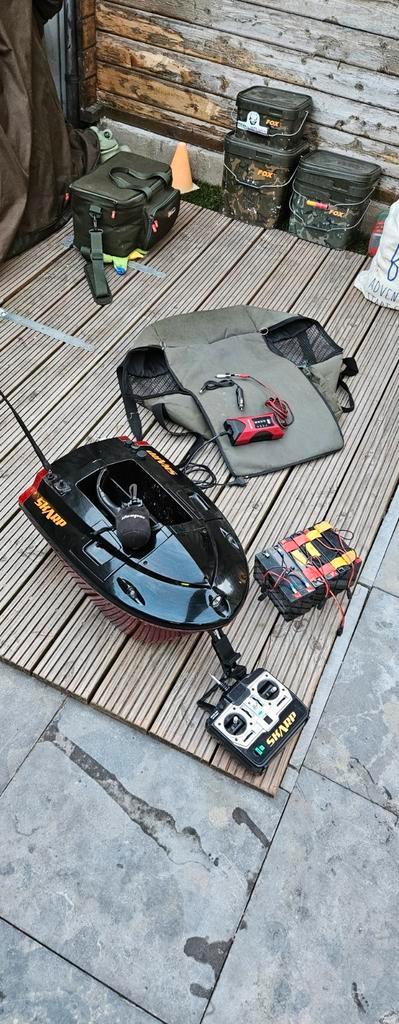 Skarp s60 voerboot met deeper pro dieptemeter, Watersport en Boten, Hengelsport | Karpervissen, Gebruikt, Overige typen, Ophalen of Verzenden
