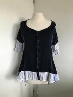 High Use Bijzondere top blouse maat I 42 D 36, Kleding | Dames, Ophalen of Verzenden, Zo goed als nieuw, Blauw