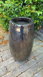 Zware hoge buitenbloempot, Tuin en Terras, Bloempotten, Ophalen, Steen, Gebruikt, Rond