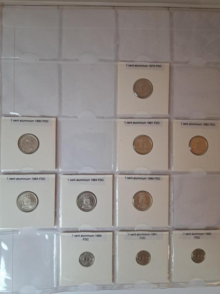 FDC munten Nederlandse Antillen, Postzegels en Munten, Munten | Nederland, Setje, Overige waardes, Koningin Beatrix, Verzenden