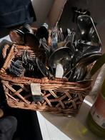 Riviera maison rieten bestek mand, Ophalen of Verzenden, Zo goed als nieuw, Hout