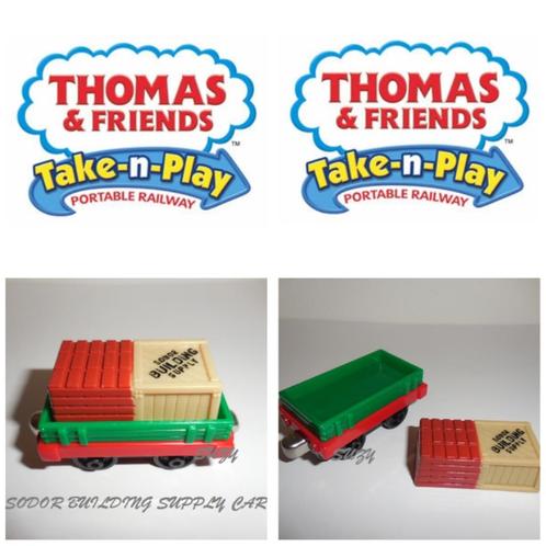 Thomas de Trein Take n Play, Sodor Building Supply Car, Kinderen en Baby's, Speelgoed | Thomas de Trein, Gebruikt, Ophalen of Verzenden
