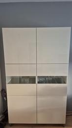 Bestå IKEA Kast Hoogglans Wit, Ophalen, 25 tot 50 cm, 200 cm of meer