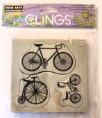 Set cling stempels Vintage Bicycles van Hero Arts, Hobby en Vrije tijd, Stempelen, EZ-mounted stempel, Ophalen of Verzenden, Zo goed als nieuw