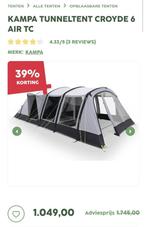 Tent croyde 6 air tc , inclusief tent inventarisatie, Ophalen, Zo goed als nieuw, Tot en met 6