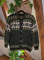 Vintage norway handgebreide wollen vest noors ijslandse dale, Maat 38/40 (M), Ophalen of Verzenden, Zo goed als nieuw, Handgemaakt