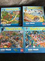 4x puzzel That's Life 1000st Goliath, Ophalen of Verzenden, 500 t/m 1500 stukjes, Zo goed als nieuw, Legpuzzel