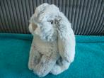 Licht grijs met wit zacht harig zittend konijn haas  Nicotoy, Ophalen of Verzenden, Zo goed als nieuw, Overige typen