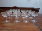 12 vintage kristallen champagnecoupes