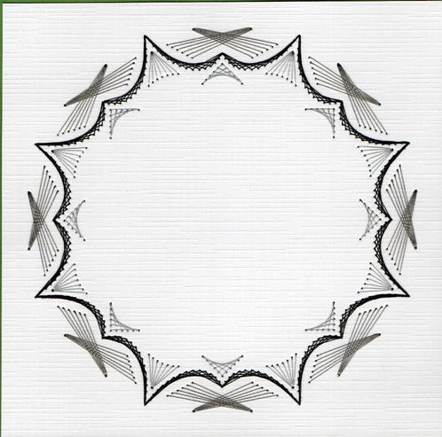 geborduurde oplegkaart nr 8, Hobby en Vrije tijd, Kaarten | Zelf maken, Nieuw, Blanco kaart of Basiskaart, Overige thema's, Ophalen of Verzenden