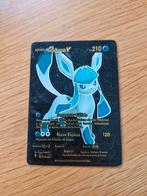 Pokemon kaart Glaceon V (zwarte kaart), Ophalen of Verzenden, Zo goed als nieuw, Losse kaart