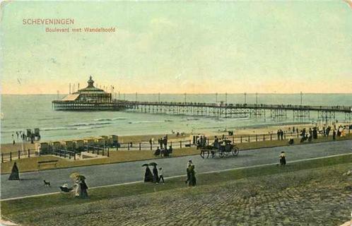 (301-221-023) Scheveningen Boulevard met Wandelhoofd, Verzamelen, Ansichtkaarten | Nederland, Zuid-Holland, Verzenden