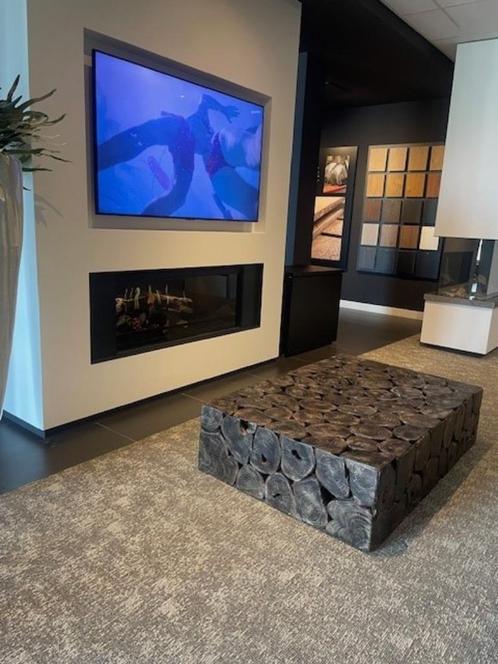 zeer mooie Salon tafel ( houtstammen), Huis en Inrichting, Tafels | Salontafels, Zo goed als nieuw, Minder dan 50 cm, 50 tot 100 cm