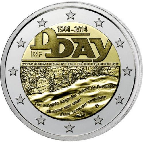 2 Euro Frankrijk 2014 - D-Day - UNC, Postzegels en Munten, Munten | Europa | Euromunten, Losse munt, 2 euro, Frankrijk, Verzenden