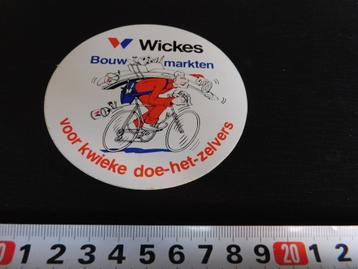 sticker WICKES Bouw markten  kwieke doe het zelvers  Fiets * beschikbaar voor biedingen