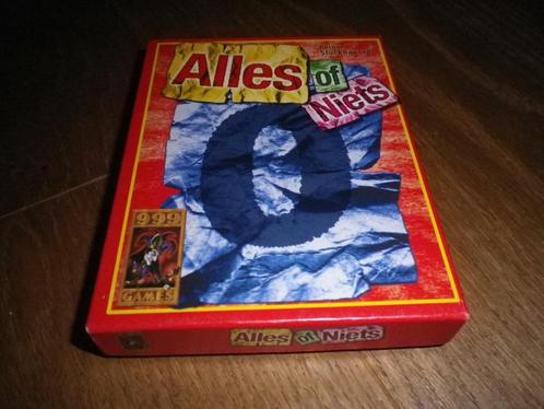 Alles of niets 999 spel, Hobby en Vrije tijd, Gezelschapsspellen | Bordspellen, Zo goed als nieuw, Ophalen of Verzenden
