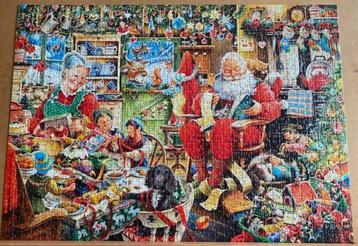 Ravensburger puzzel. Kerst voorbereiding. 1000 stukjes. beschikbaar voor biedingen