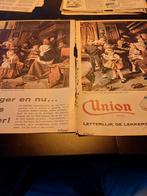 2 paginagrote kleuren advertenties van Union chocoladeletter, Ophalen of Verzenden, Zo goed als nieuw
