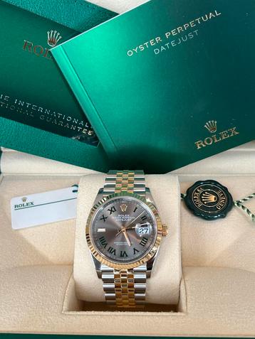 Rolex Datejust 36mm Wimbledon & Jubilee 126233 04-2024 Nieuw beschikbaar voor biedingen