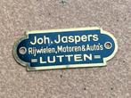 Jaspers Lutten rijwielen motoren auto’s reclame plaatje, Ophalen of Verzenden, Gebruikt