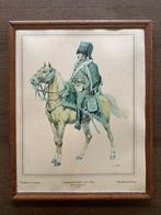 vintage afdruk Pruisische soldaat, Ophalen of Verzenden