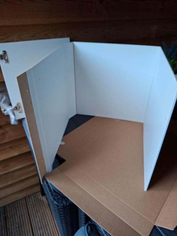 Ikea Kallax inzet voor in de Kast - Wit met deurtje, Huis en Inrichting, Kasten | Boekenkasten, Zo goed als nieuw, 50 tot 100 cm
