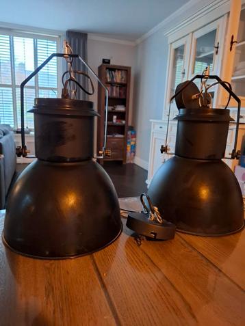 Prachtige Industriële hanglampen set van 2 beschikbaar voor biedingen